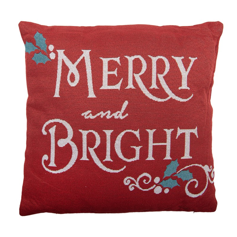 Clayre & Eef Dekokissen 44x44 cm Rot Polyester