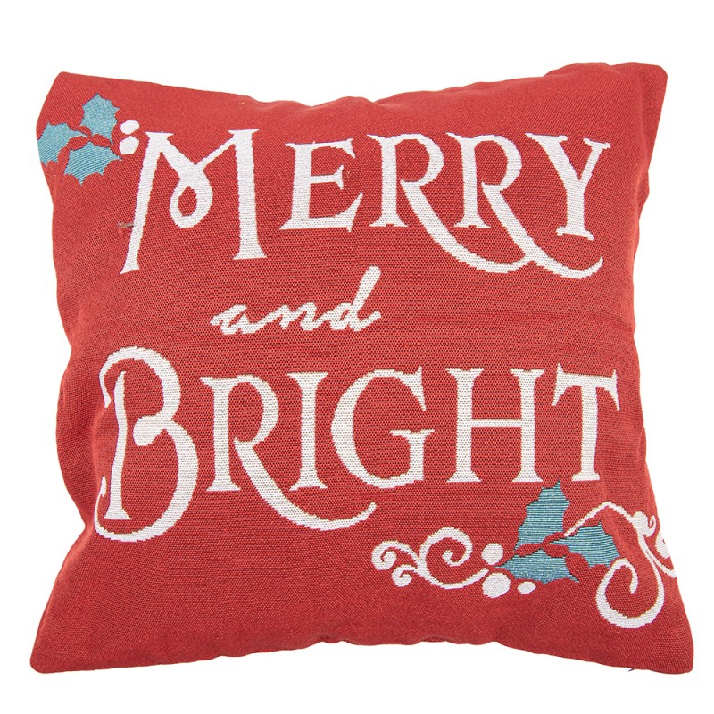 Clayre & Eef Decorative Cushion 44x44 cm Red Polyester