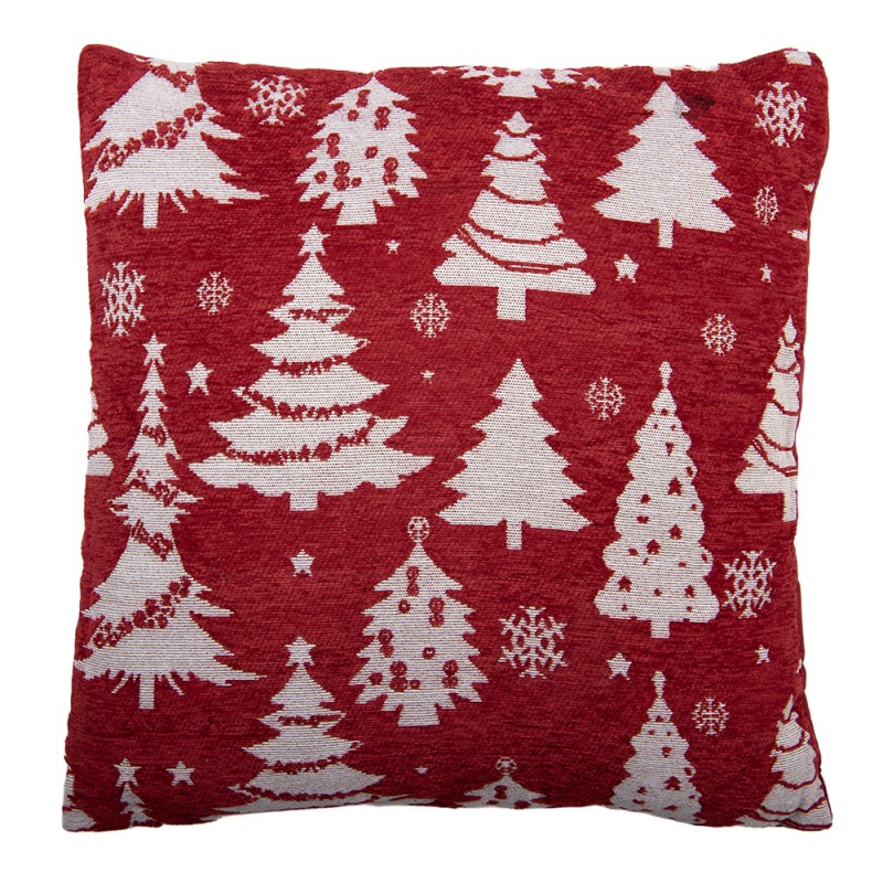 Clayre & Eef Coussin 44x44 cm Rouge Polyester