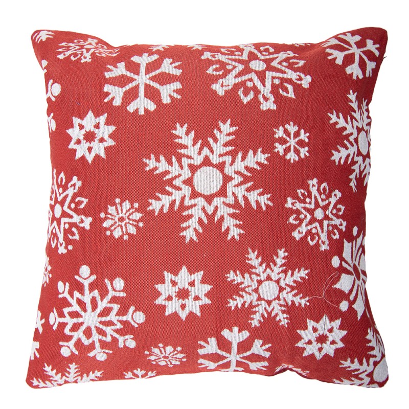Clayre & Eef Coussin 44x44 cm Rouge Polyester