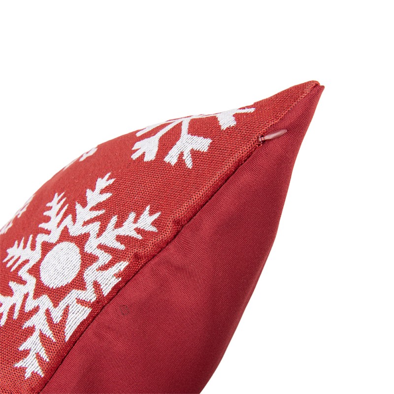 Clayre & Eef Coussin 44x44 cm Rouge Polyester
