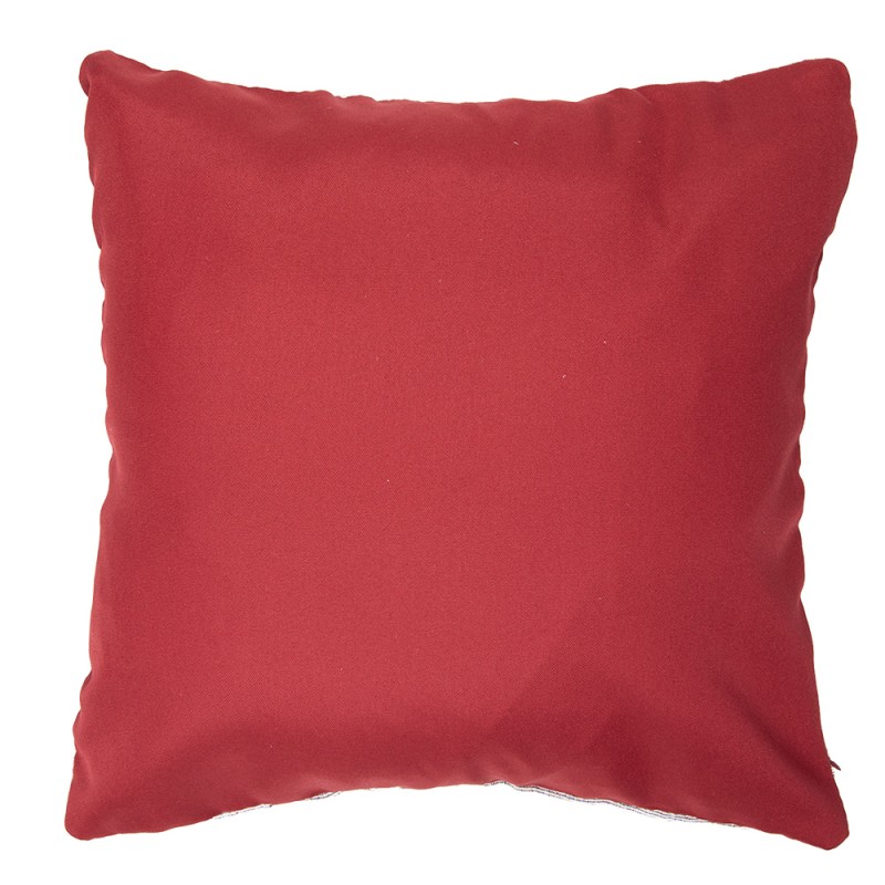 Clayre & Eef Coussin 44x44 cm Rouge Polyester