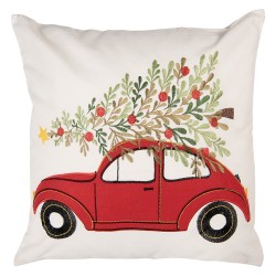Clayre & Eef Cuscino decorativo 44x44 cm Bianco Poliestere