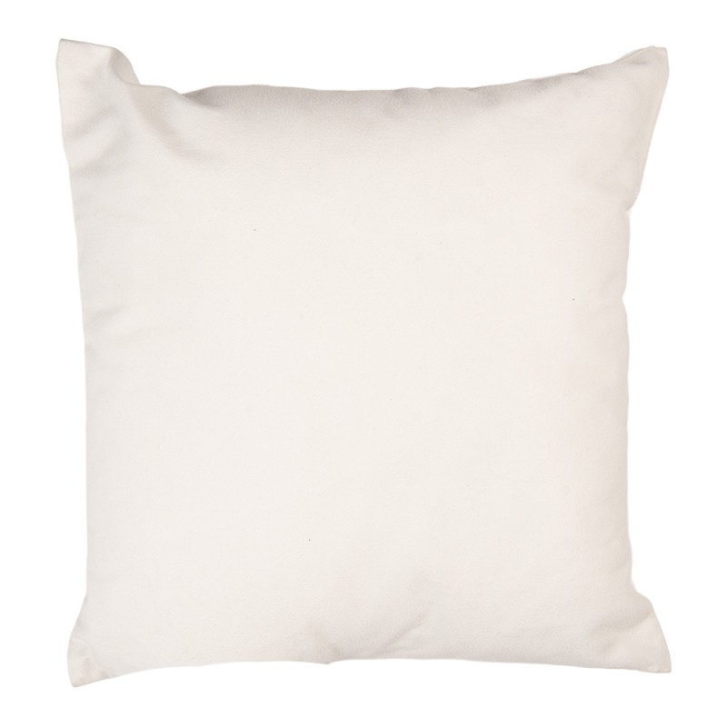 Clayre & Eef Cuscino decorativo 44x44 cm Bianco Poliestere