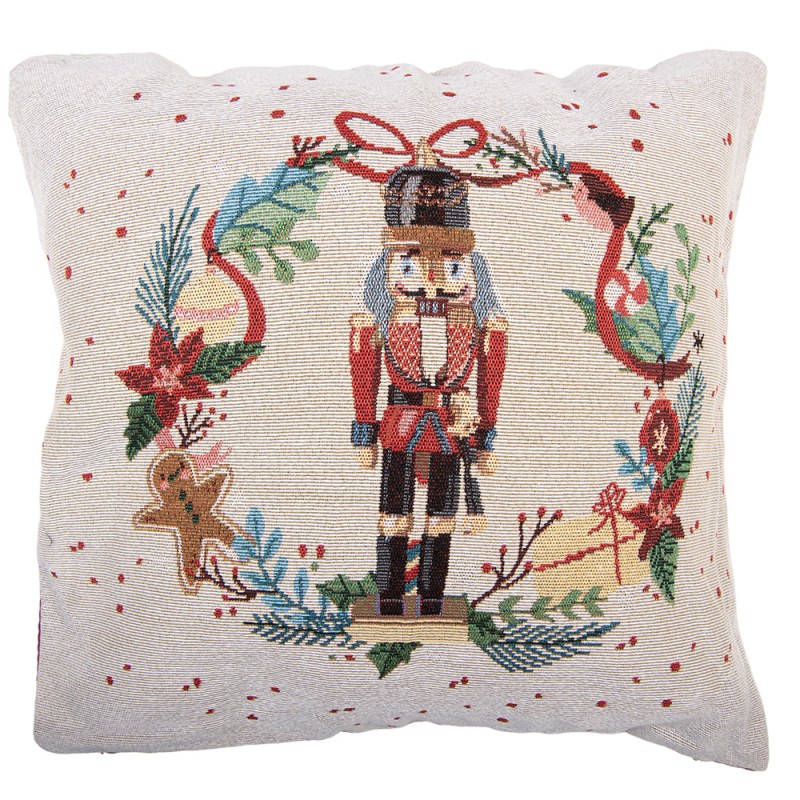 Clayre & Eef Sierkussen 45x45 cm Beige Polyester