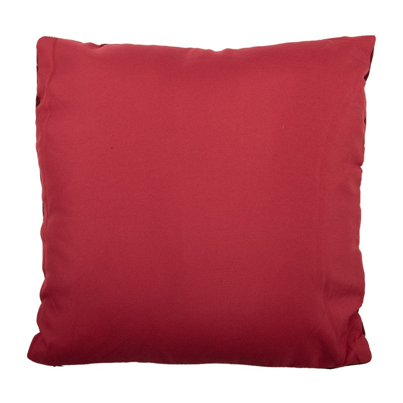 Clayre & Eef Decorative Cushion 45x45 cm Red Polyester