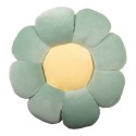 Clayre & Eef Decorative Cushion Flower Ø 40x6 cm Green Polyester