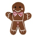 Clayre & Eef Sierkussen Gingerbread man 40x5x44 cm Bruin Polyester