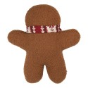 Clayre & Eef Coussin Bonhomme en pain d‘épice 35x5x44 cm Marron Polyester