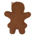 Clayre & Eef Cuscino decorativo Uomo di pan di zenzero 35x5x44 cm Marrone Poliestere