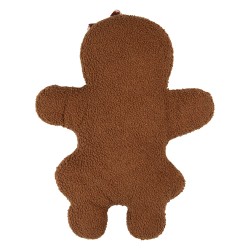 Clayre & Eef Cuscino decorativo Uomo di pan di zenzero 40x5x44 cm Marrone Poliestere