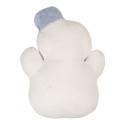 Clayre & Eef Dekokissen Schneemann 37x9x52 cm Weiß Polyester