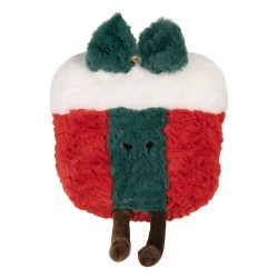 Clayre & Eef Cuscino decorativo Regalo 25x10x20 cm Rosso Poliestere