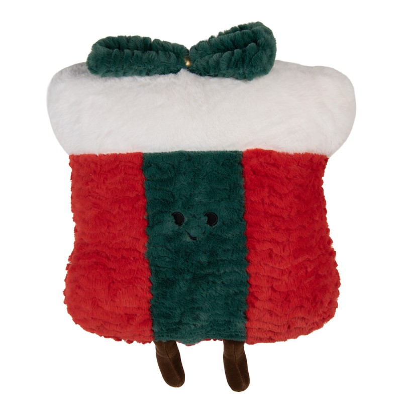 Clayre & Eef Cuscino decorativo Regalo 35x7x35 cm Rosso Poliestere