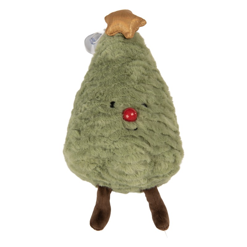Clayre & Eef Decorative Cushion Christmas Tree 15x9x23 cm Green Polyester