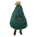 Clayre & Eef Coussin Sapin de Noël 20x10x32 cm Vert Polyester