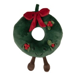 Clayre & Eef Cuscino decorativo Ø 32x5 cm Verde Poliestere