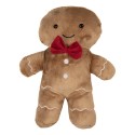 Clayre & Eef Sierkussen Gingerbread man 20x5x35 cm Bruin Polyester