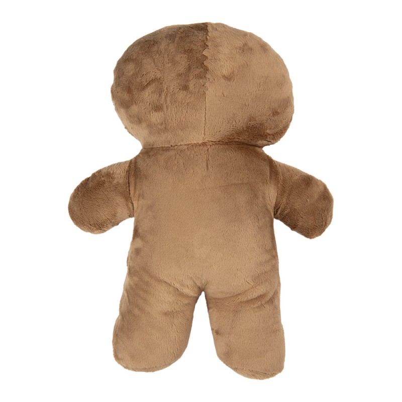 Clayre & Eef Sierkussen Gingerbread man 20x5x35 cm Bruin Polyester