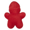 Clayre & Eef Dekokissen Weihnachtsmann 40x6x45 cm Rot Polyester