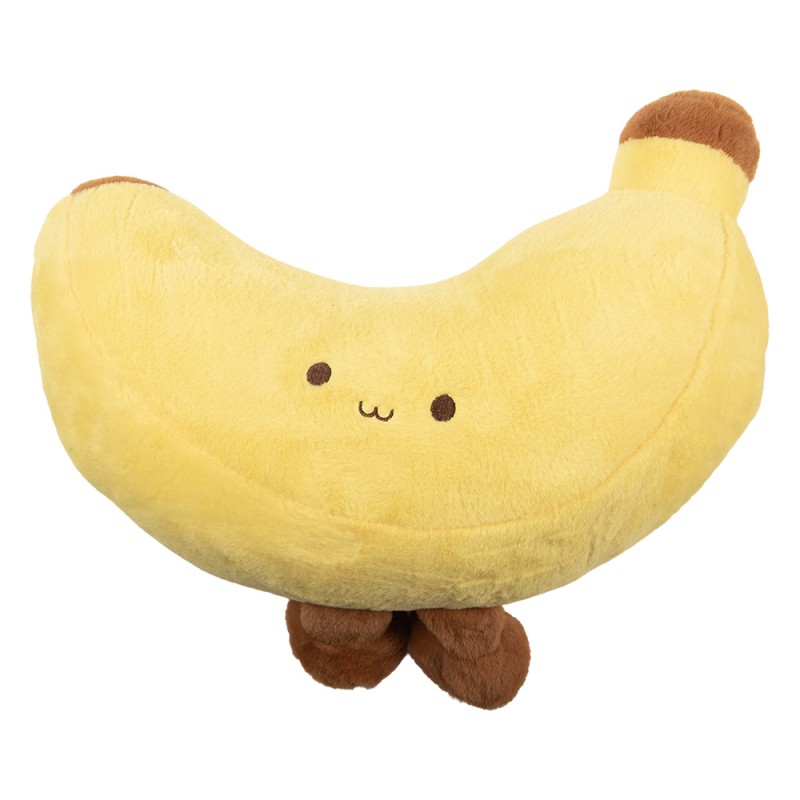 Clayre & Eef Coussin 52x12x20 cm Jaune Polyester