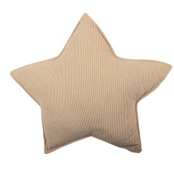 Clayre & Eef Cuscino decorativo Stella 53x5x53 cm Beige Poliestere