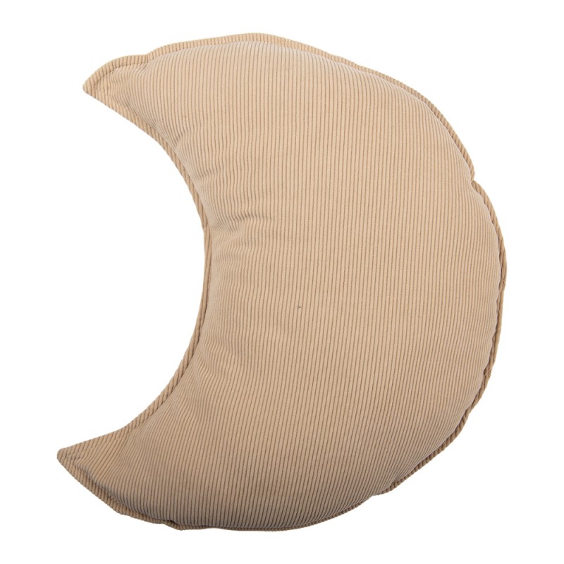 Clayre & Eef Decorative Cushion Moon 45x5x40 cm Beige Polyester