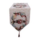 Clayre & Eef Chemin de table Noël 33x180 cm Beige Polyester