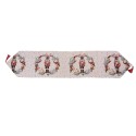 Clayre & Eef Chemin de table Noël 33x180 cm Beige Polyester