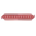 Clayre & Eef Christmas Table Runner 33x180 cm Red Polyester