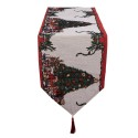 Clayre & Eef Tafelloper Kerst 33x180 cm Beige Polyester