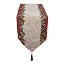 Clayre & Eef Chemin de table Noël 33x180 cm Beige Polyester