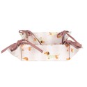 Clayre & Eef Brotkorb 35x35x8 cm Beige Baumwolle