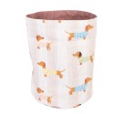 Clayre & Eef Bread Basket Ø 15x16 cm Beige Cotton
