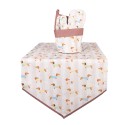 Clayre & Eef Bread Basket Ø 15x16 cm Beige Cotton
