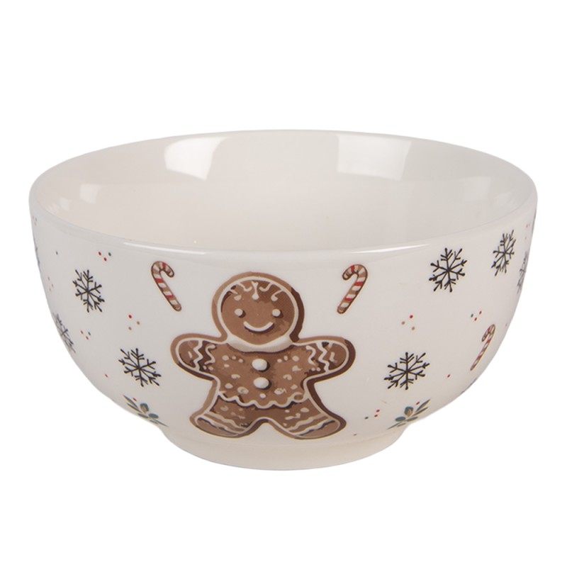 Clayre & Eef Bol à soupe 500 ml Blanc Porcelaine
