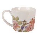 Clayre & Eef Tasse 275 ml Weiß Porzellan