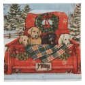 Clayre & Eef Servetten Papier Set van 20 33x33 cm Rood Papier
