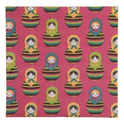 Clayre & Eef Servietten Papier 20er Set 33x33 cm Rosa Papier