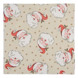 Clayre & Eef Serviettes Papier set de 20 33x33 cm Beige Papier