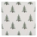 Clayre & Eef Serviettes Papier set de 20 33x33 cm Blanc Papier