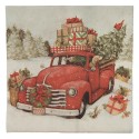 Clayre & Eef Serviettes Papier set de 20 33x33 cm Blanc Papier