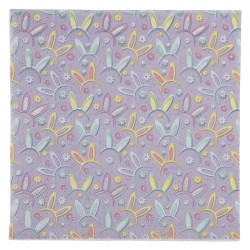 Clayre & Eef Servietten Papier 20er Set 33x33 cm Violett Papier