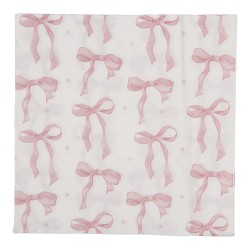 Clayre & Eef Servietten Papier 20er Set 33x33 cm Weiß Papier