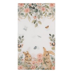 Clayre & Eef Servietten Papier 20er Set 33x40 cm Weiß Papier