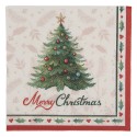 Clayre & Eef Serviettes Papier set de 20 33x33 cm Blanc Papier