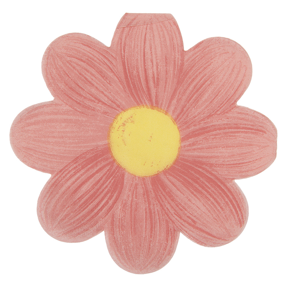 Clayre&Eef Servetten Papier Set van 20 Bloem 33x33 cm Roze Papier