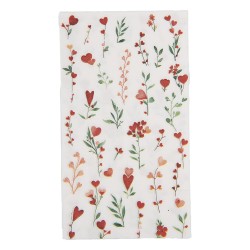 Clayre & Eef Serviettes Papier set de 20 33x40 cm Blanc Papier
