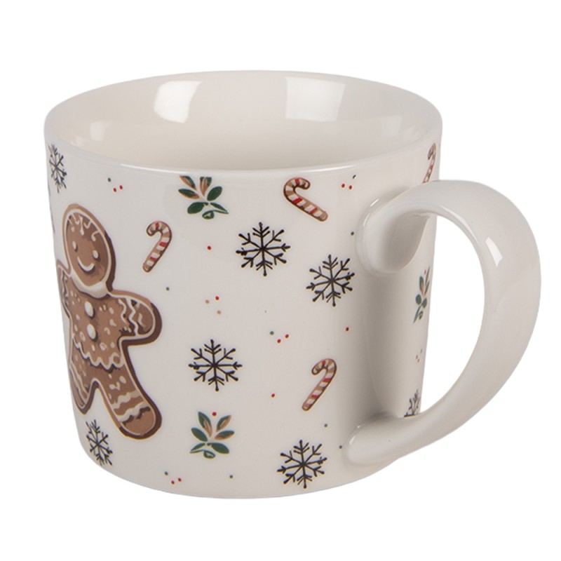 Clayre & Eef Mug 275 ml White Porcelain