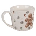 Clayre & Eef Mug 275 ml White Porcelain